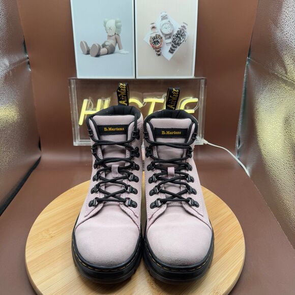 Dr Martens Combs Women Casual Suede Boots Pink Sz 6 - Picture 5 of 10
